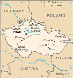 Map of Czech Republic